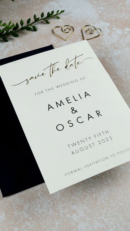 Luxury printed wedding invitations and stationery