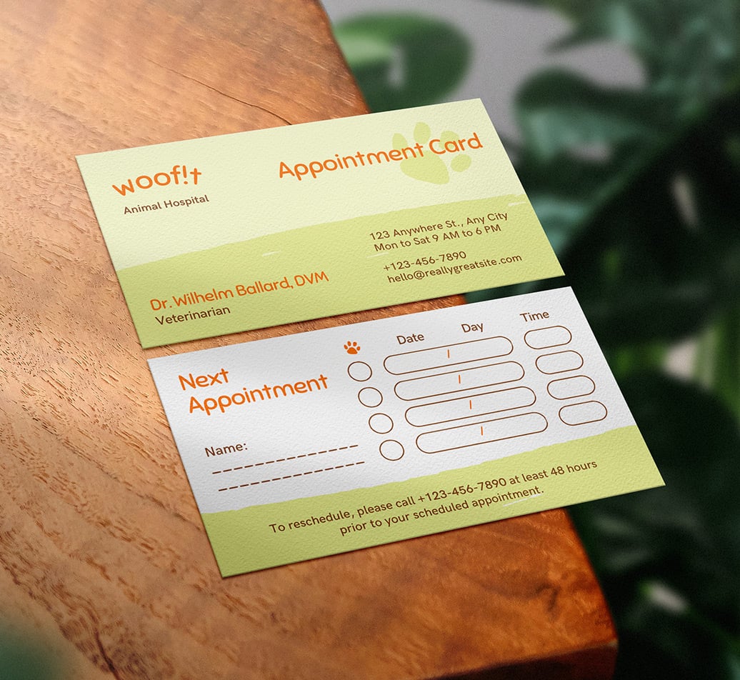 A stack of premium printed business cards
