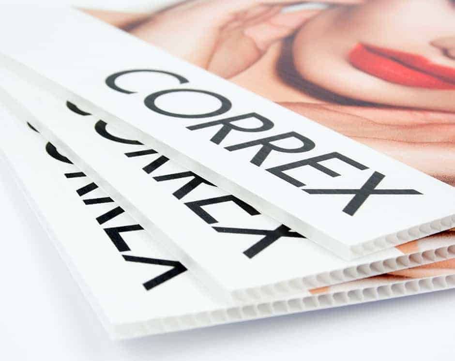 Correx board and large format sign printing Northern Ireland