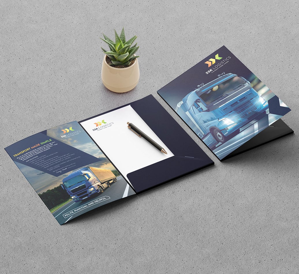 Presentation Folder-Glued printed by PCR Print in Lisburn